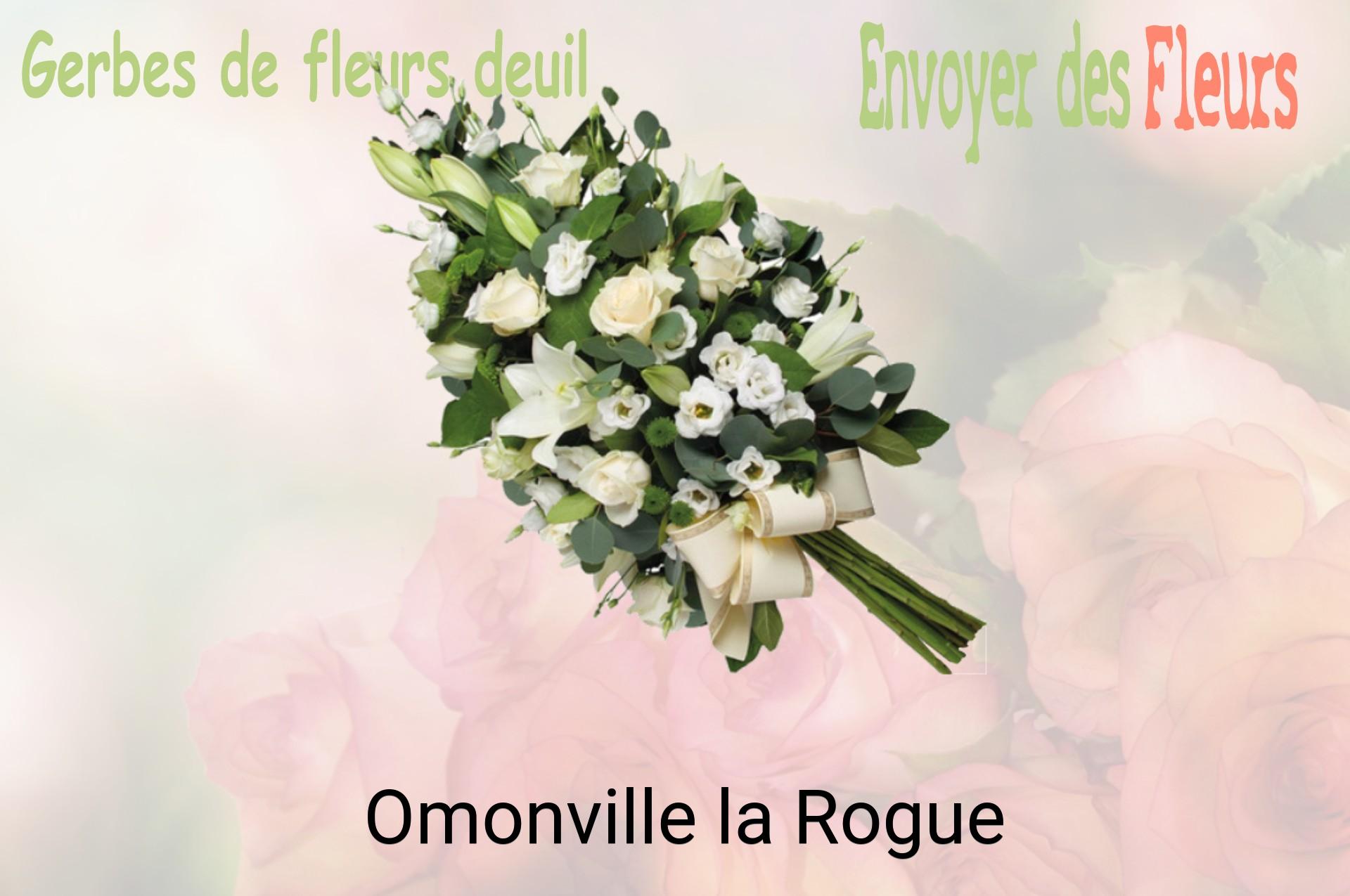 Gerbe de fleurs de deuil livrée à Omonville-la-Rogue